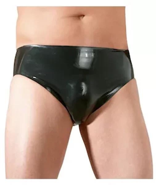 Latex Mens Briefs With Anal Dildo — image 2 of 2