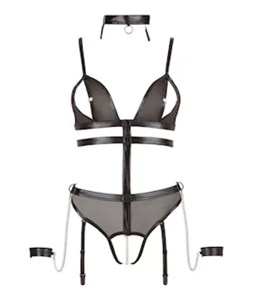Wetlook Bodysuit With Choker — image 7 of 8