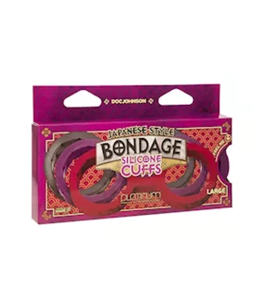 Japanese Style Silicone Bondage Cuffs - Large — image 4 of 4