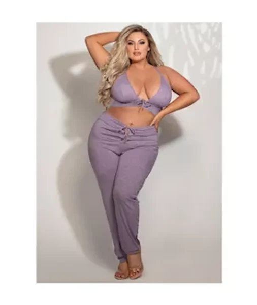 Flirtatious 2-piece Bralette And Jogger Set — image 3 of 4