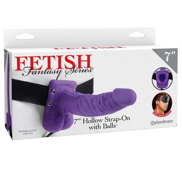 Fetish Fantasy 7inch Hollow Strap-on with Balls