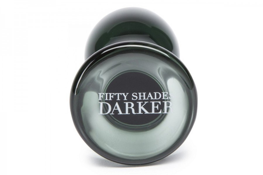 Fifty Shades Darker Something Darker Glass Butt Plug