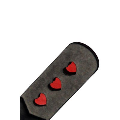 Sex Mischief Triple Heart 12 Vegan Leather Paddle