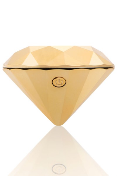 Bijoux Indiscrets Gold-Plated 1.8" Vibrating Diamond Massager