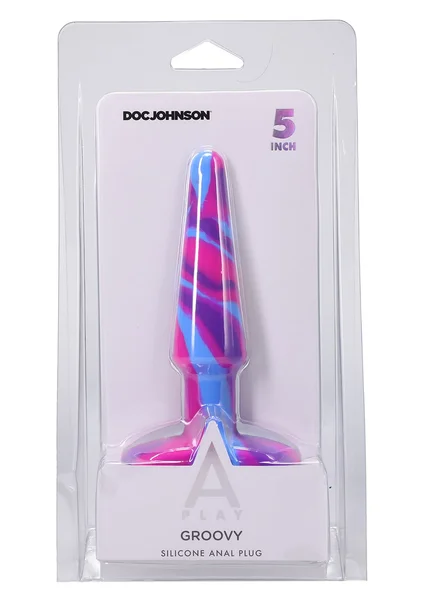 A-Play - Groovy - Silicone Anal Plug - 5" — image 3 of 12