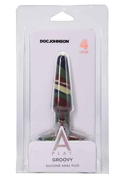 A-Play - Groovy - Silicone Anal Plug - 4" — image 6 of 6