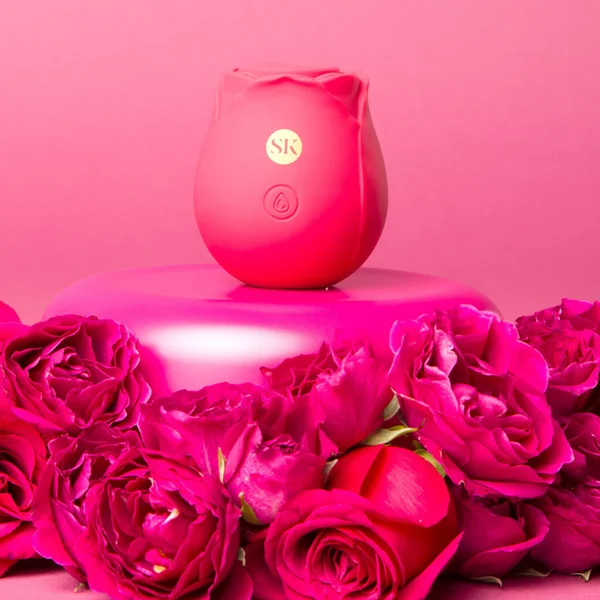 Secret Kisses Rosegasm Rechargeable Silicone Clitoral Pressure Wave Stimulator - Red — image 10 of 11