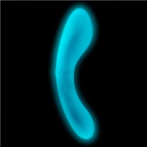 The Mini Swan Wand Rechargeable Waterproof Silicone Glow In The Dark G-Spot Vibrator - Blue — image 11 of 13