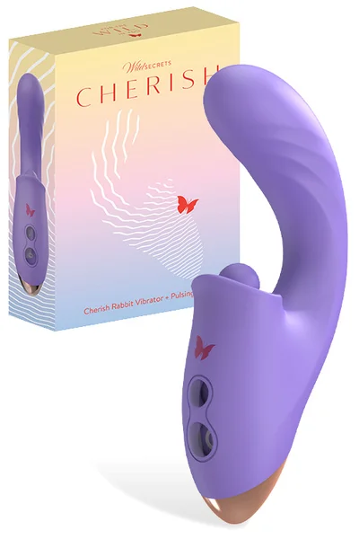 Wild Secrets Cherish 7.1" Thrusting Rabbit Vibrator with Pulsing Pearl Clitoral Stimulator — image 12 of 23