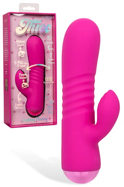 California Exotic Chubby Honey 7.5" Rabbit Vibrator — image 11 of 15