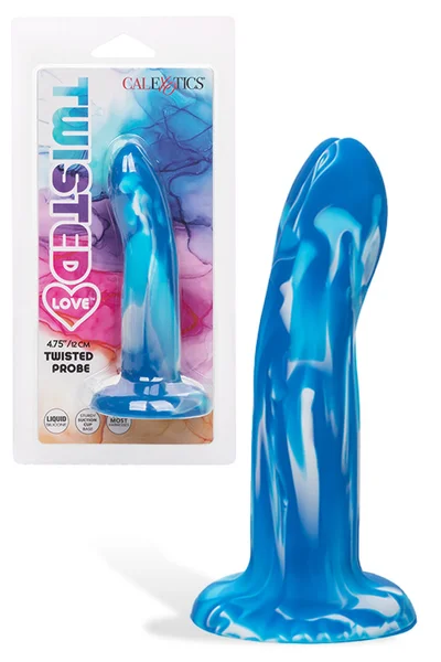 California Exotic Twisted Probe 4.75" Marbled Silicone Dildo — image 16 of 18