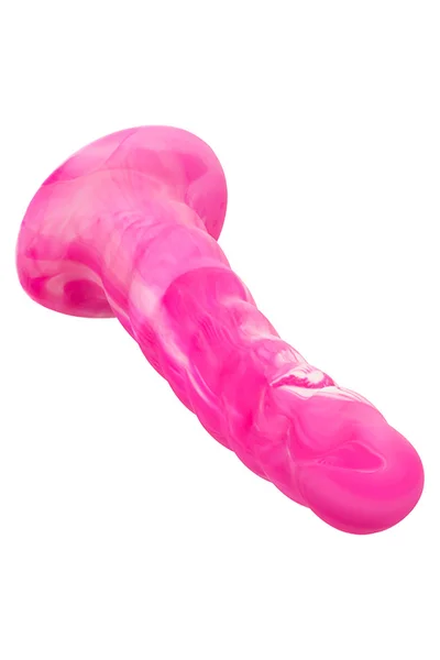California Exotic Twisted Ribbed Probe 5.5" Marbled Silicone Dildo — image 14 of 18