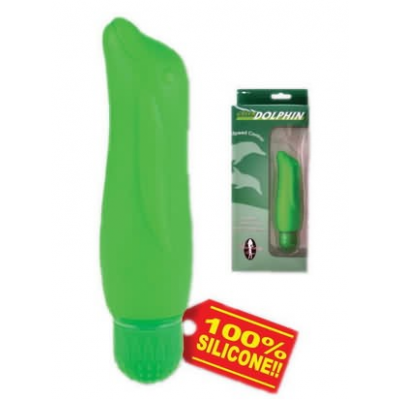 100 Silicone Green Dolphin Vibe