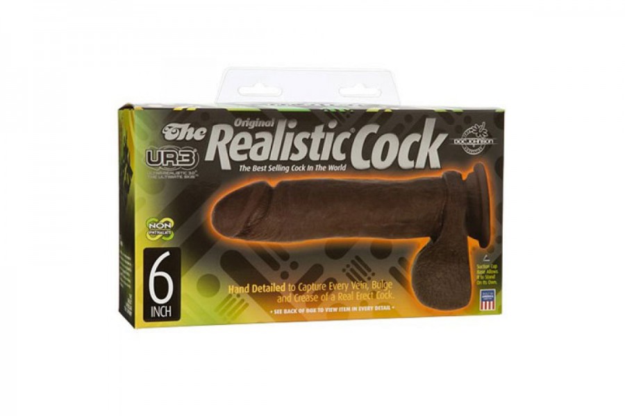 The Realistic Cock UR3 6inch - Black