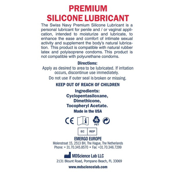 Swiss Navy Lube Silicone