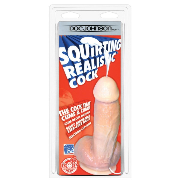 Squirting Realistic Cock With Splooge Juice