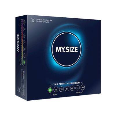 My Size Natural Latex Condom 47 Width 36 Pcs 36pc