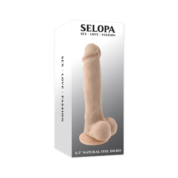 Natural Feel 6.5 Inch Dildo in Light — image 8 of 10