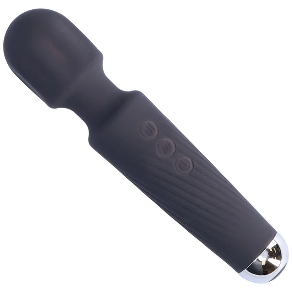 High-Power Silicone Wand Vibrator in Grey (Intense Vibrations!) — image 13 of 14