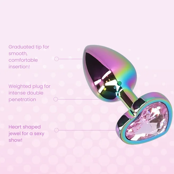 Premium Rainbow Metal Anal Plug for Muscle Control — image 17 of 25