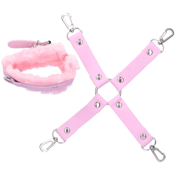 Hog Tie Restraint With Faux Fur Cuffs — image 12 of 17