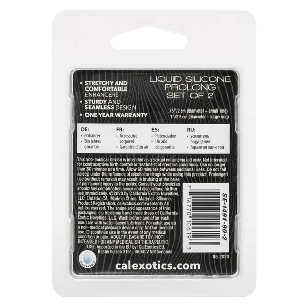 Alpha Liquid Silicone Prolong Set of 2 - Black/gray — image 11 of 16