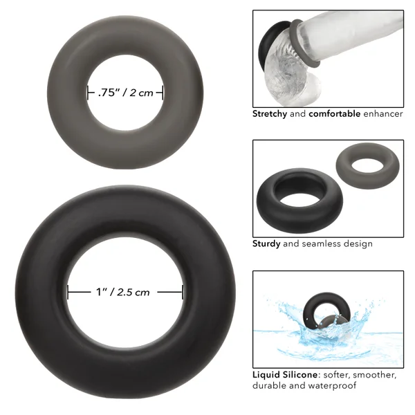 Alpha Liquid Silicone Prolong Set of 2 - Black/gray — image 16 of 16
