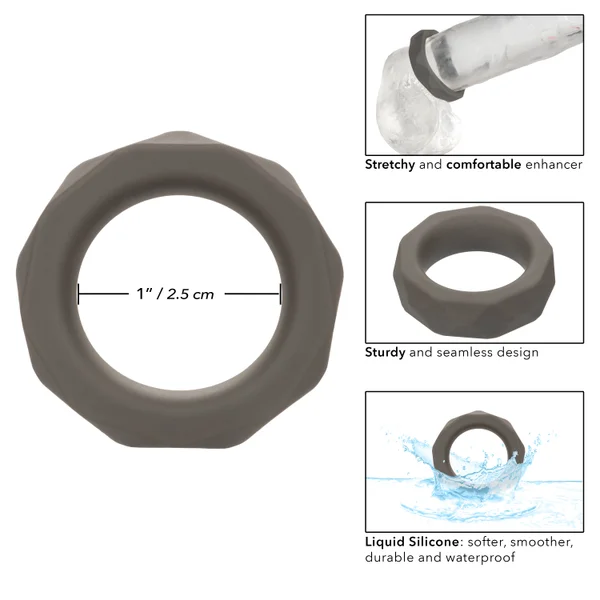 Alpha Liquid Silicone Prolong Prismatic Ring -  Gray — image 12 of 13