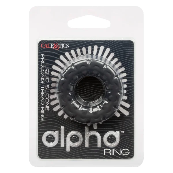 Alpha Liquid Silicone Prolong Tread Ring - Black — image 10 of 13