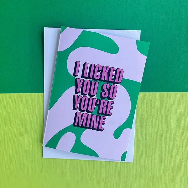 Bad on Paper I Licked You So You're Mine Card — image 3 of 4