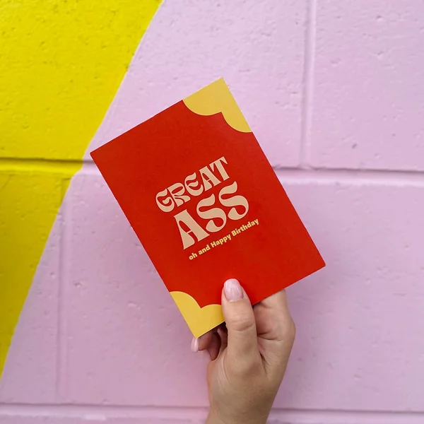 Bad on Paper Great Ass Happy Birthday Card — image 3 of 4