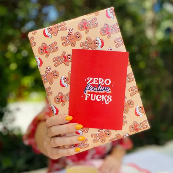 Bad on Paper Zero Festive F*cks Christmas Card — image 3 of 4