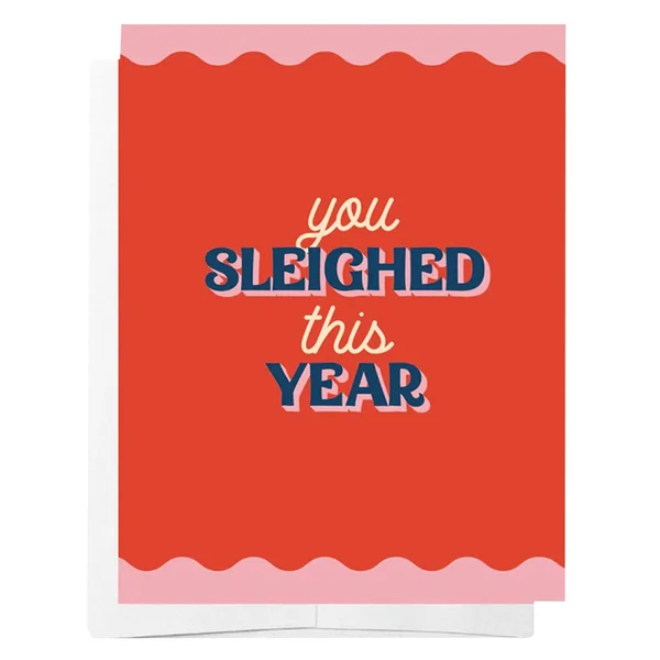 Bad on Paper You Sleighed this Year Christmas Card — image 4 of 4
