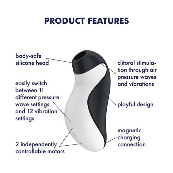 Satisfyer Orca Double Air Pulse Stimulation Vibrator — image 8 of 13