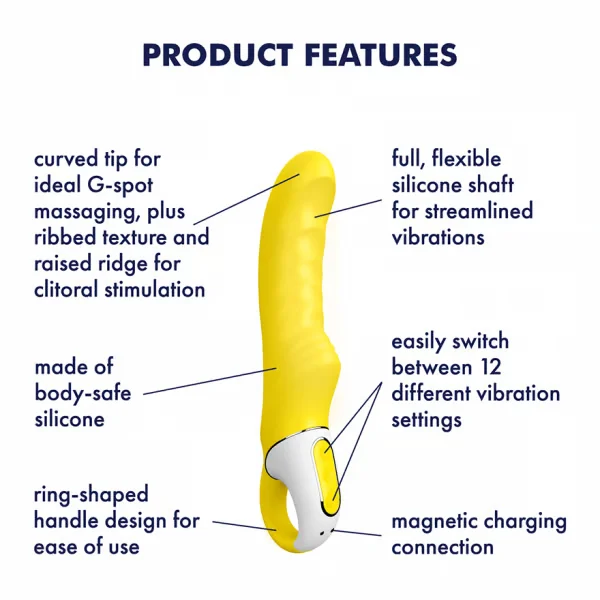 Satisfyer Yummy Sunshine Girthy Textured G-Spot Vibrator — image 6 of 9