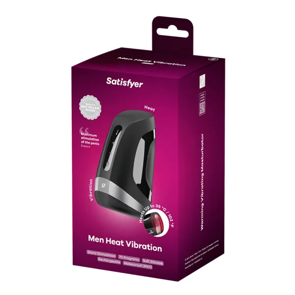 Satisfyer Heat Vibration Waterproof Vibrating Stroker — image 13 of 13
