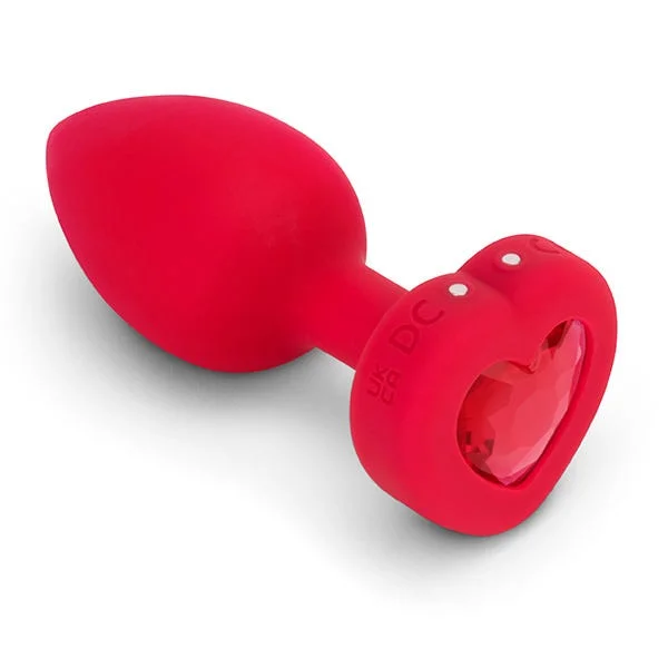 b-Vibe Remote Controlled Vibrating Jewelled Heart Butt Plug — image 8 of 12