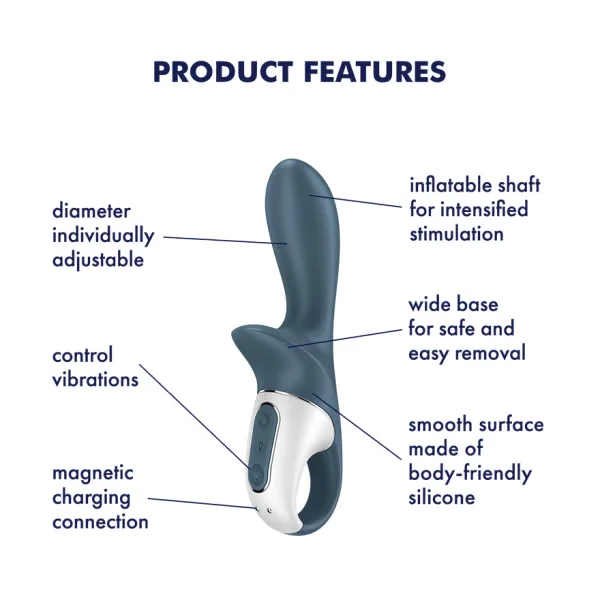 Satisfyer Air Pump Booty 2 Inflatating Anal Vibrator — image 7 of 11