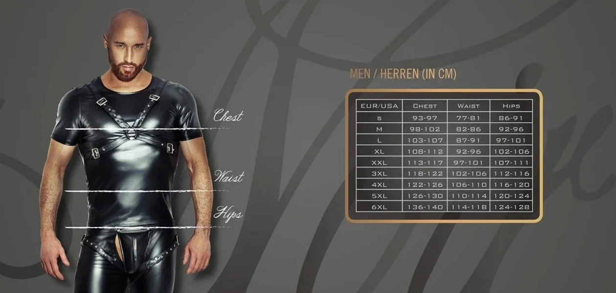 Noir Power Wetlook Mens Jacket