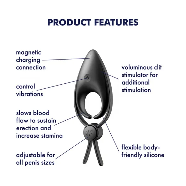 Satisfyer Sniper Vibrating Rechargeable Cock Ring — image 11 of 13
