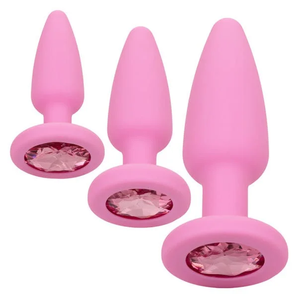 First Time Crystal Booty Kit Silicone Butt Plug Set — image 25 of 25