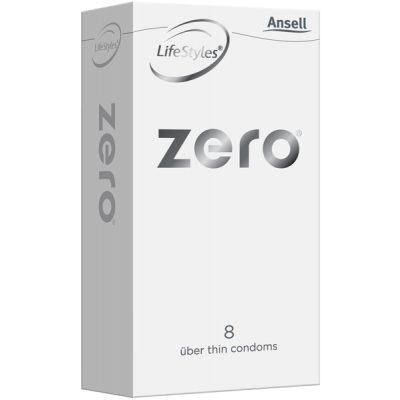 Ansell Zero Uber Thin Condoms 8 pack