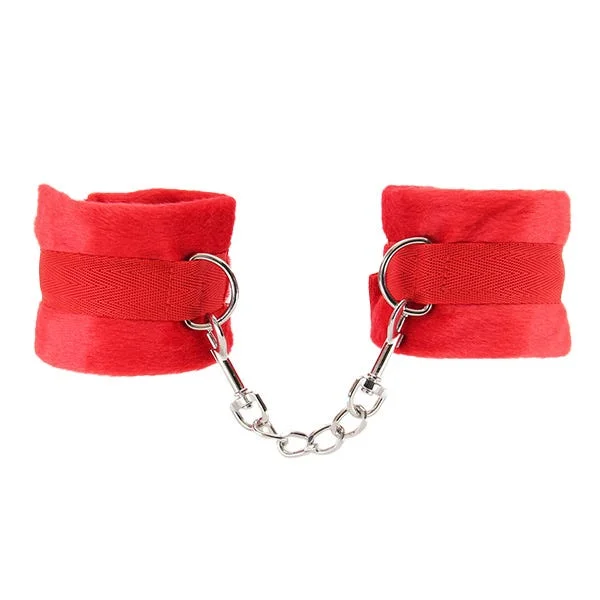 Love In Leather Plush Wrist Cuffs — image 5 of 5