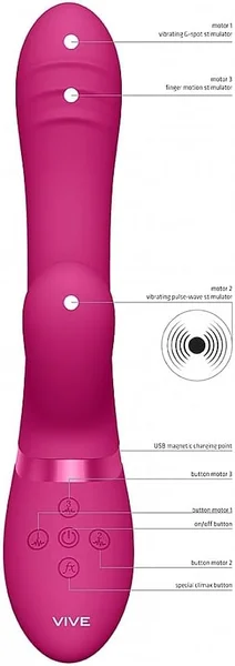 Vive Tani Pulse Wave G-Spot Rabbit Vibrator