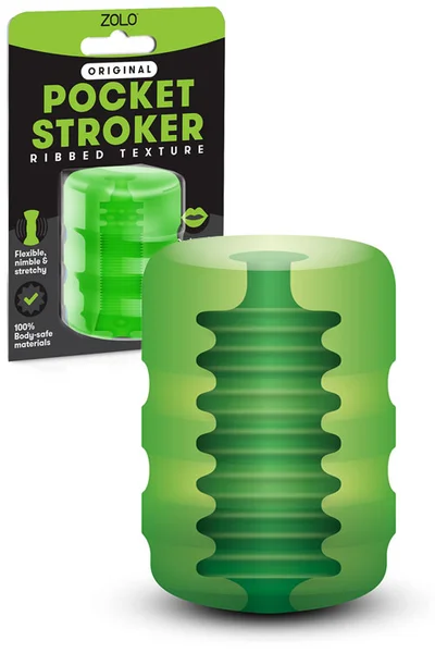 ZOLO Pocket Masturbator & Oral Sex Toy - Ribbed Texture — image 4 of 6