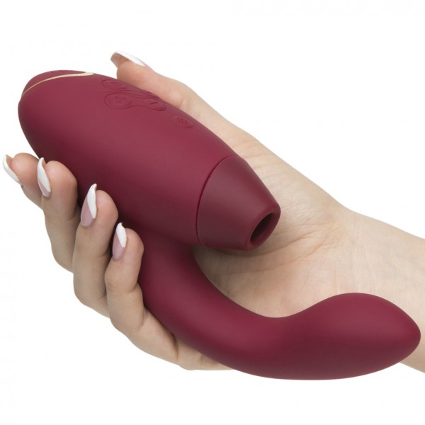 Womanizer Duo 8" Rabbit Vibrator with Pleasure Air Clitoral Stimulator
