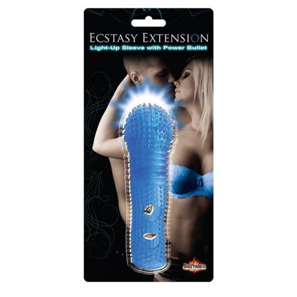 Ecstasy Extension Light Up Penis Sleeve
