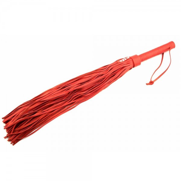 Rouge Red Leather Handle Flogger