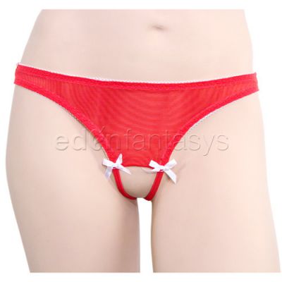 Crotchless panty with bells