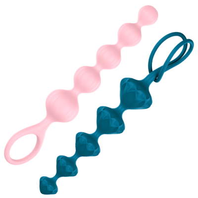 Satisfyer Soft Silicone Anal Beads Set Of 2
